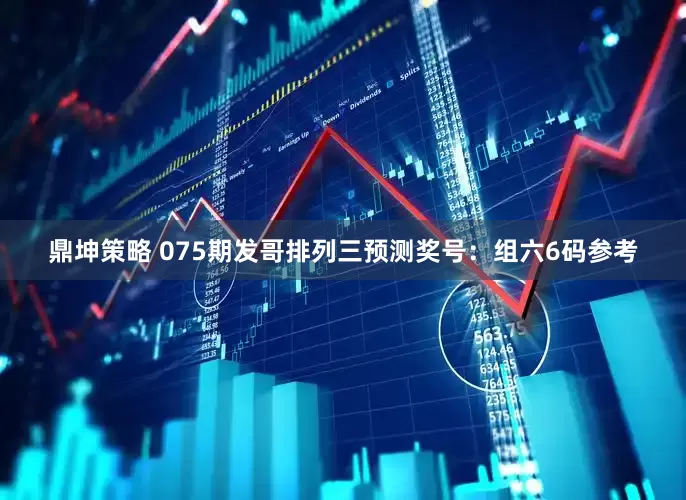 鼎坤策略 075期发哥排列三预测奖号：组六6码参考